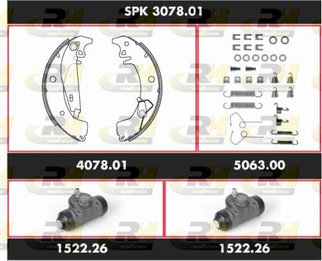 Roadhouse SPK 3078.01 - Kit ganasce freno autozon.pro