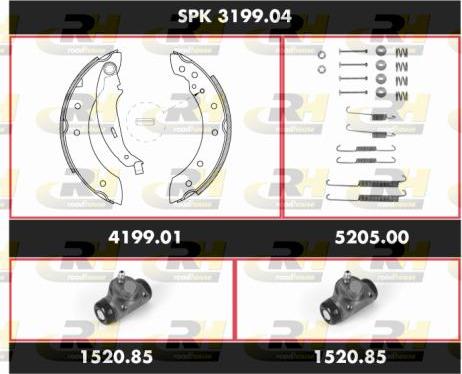 Roadhouse SPK 3199.04 - Kit ganasce freno autozon.pro