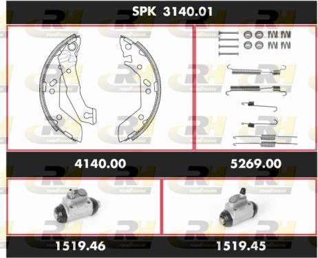 Roadhouse SPK 3140.01 - Kit ganasce freno autozon.pro