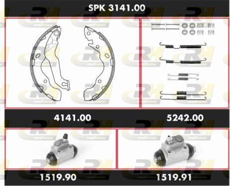 Roadhouse SPK 3141.00 - Kit ganasce freno autozon.pro