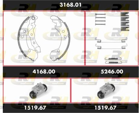 Roadhouse SPK3168.01 - Kit ganasce freno autozon.pro