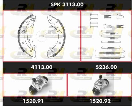 Roadhouse SPK 3113.00 - Kit ganasce freno autozon.pro