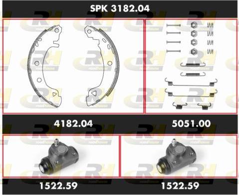 Roadhouse SPK 3182.04 - Kit ganasce freno autozon.pro