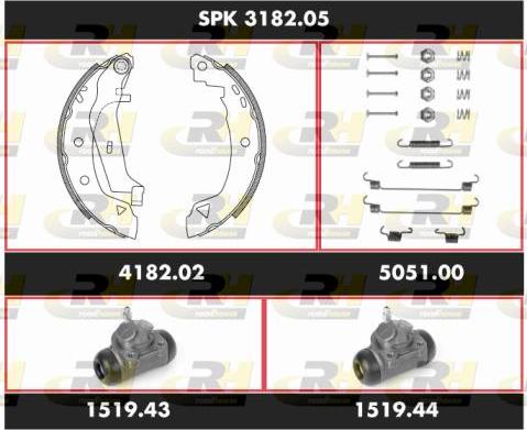 Roadhouse SPK 3182.05 - Kit ganasce freno autozon.pro