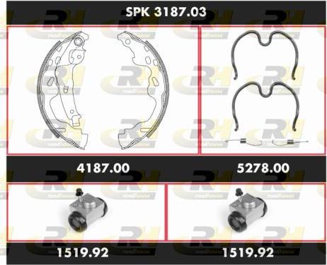 Roadhouse SPK 3187.03 - Kit ganasce freno autozon.pro