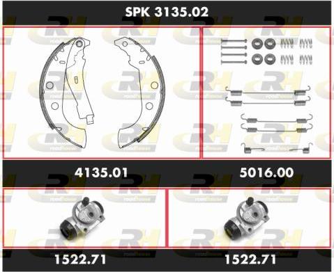 Roadhouse SPK 3135.02 - Kit ganasce freno autozon.pro