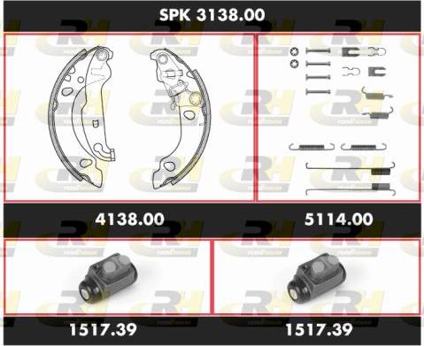 Roadhouse SPK 3138.00 - Kit ganasce freno autozon.pro