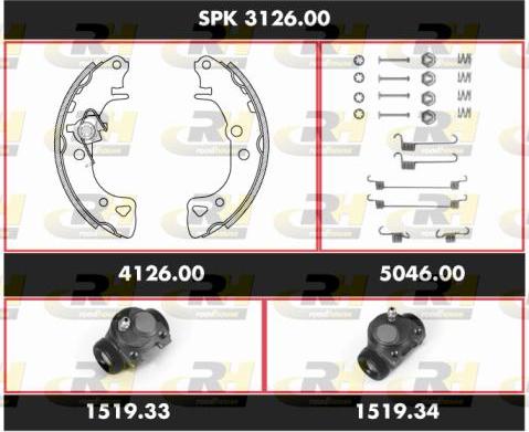 Roadhouse SPK 3126.00 - Kit ganasce freno autozon.pro