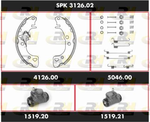 Roadhouse SPK 3126.02 - Kit ganasce freno autozon.pro