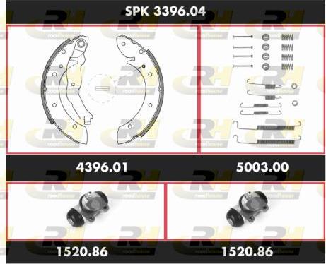 Roadhouse SPK 3396.04 - Kit ganasce freno autozon.pro