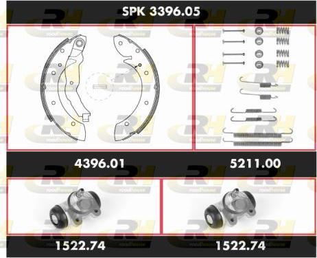 Roadhouse SPK 3396.05 - Kit ganasce freno autozon.pro