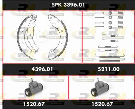 Roadhouse SPK 3396.01 - Kit ganasce freno autozon.pro