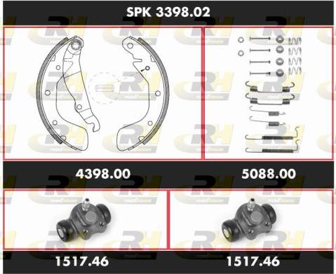 Roadhouse SPK 3398.02 - Kit ganasce freno autozon.pro