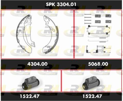 Roadhouse SPK 3304.01 - Kit ganasce freno autozon.pro