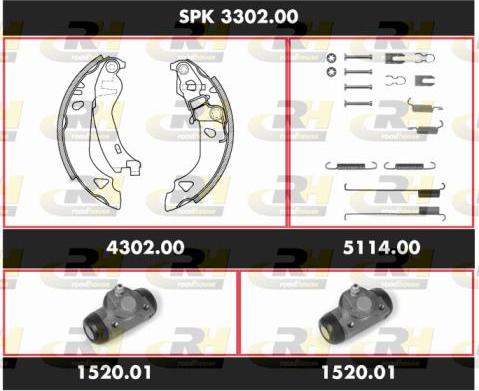 Roadhouse SPK 3302.00 - Kit ganasce freno autozon.pro