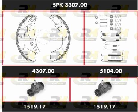 Roadhouse SPK 3307.00 - Kit ganasce freno autozon.pro