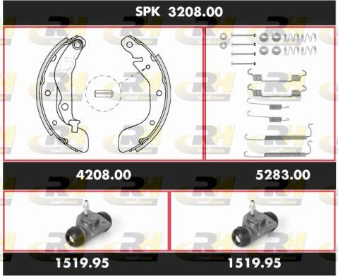 Roadhouse SPK 3208.00 - Kit ganasce freno autozon.pro