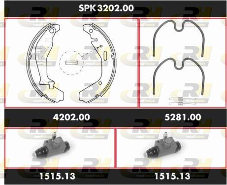 Roadhouse SPK 3202.00 - Kit ganasce freno autozon.pro