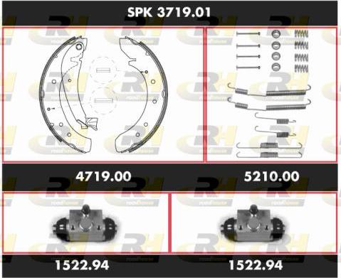 Roadhouse SPK 3719.01 - Kit ganasce freno autozon.pro