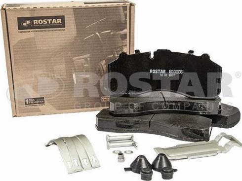 Rostar 180.000061 - Kit pastiglie freno, Freno a disco autozon.pro