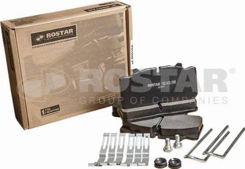 Rostar 180.000088 - Kit pastiglie freno, Freno a disco autozon.pro