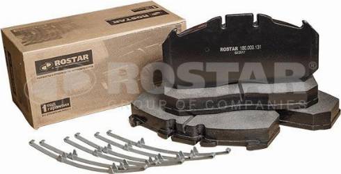 Rostar 180.000131 - Kit pastiglie freno, Freno a disco autozon.pro