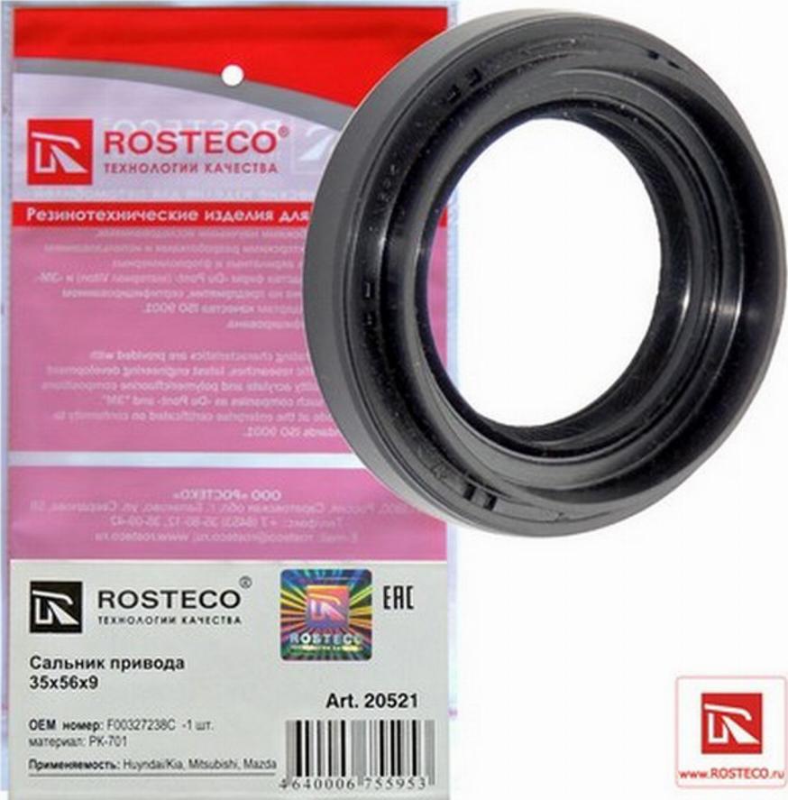 Rosteco 20521 - Anello tenuta, Differenziale autozon.pro