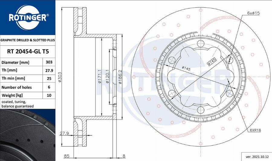 Rotinger RT 20454-GL T5 - Discofreno autozon.pro