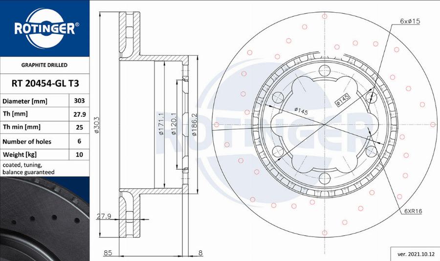 Rotinger RT 20454-GL T3 - Discofreno autozon.pro