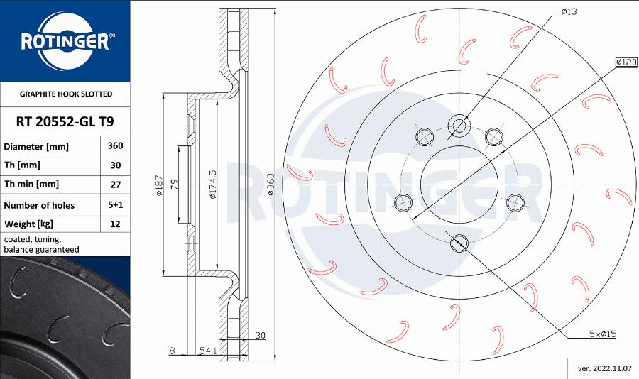 Rotinger RT 20552-GL T9 - Discofreno autozon.pro