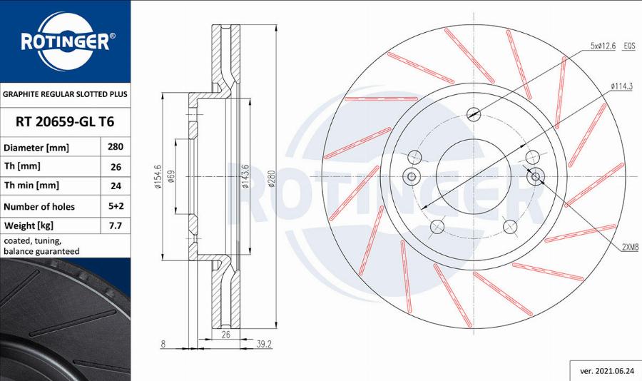 Rotinger RT 20659-GL T6 - Discofreno autozon.pro