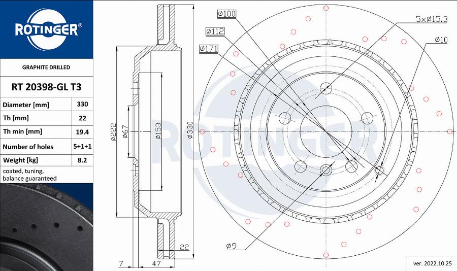 Rotinger RT 20398-GL T3 - Discofreno autozon.pro