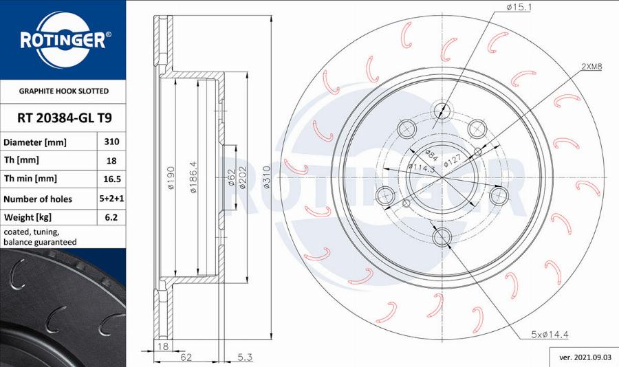 Rotinger RT 20384-GL T9 - Discofreno autozon.pro