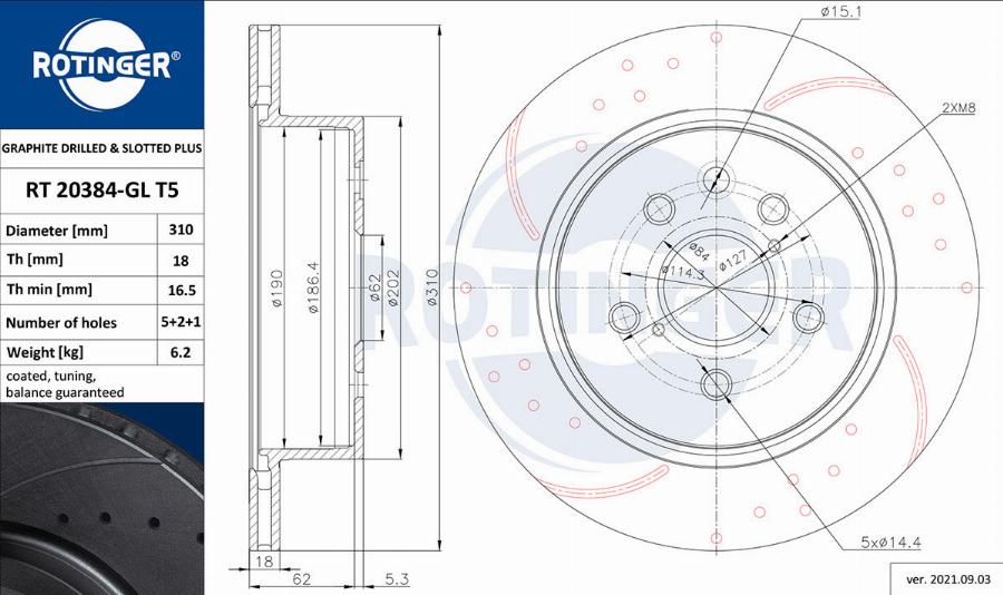 Rotinger RT 20384-GL T5 - Discofreno autozon.pro