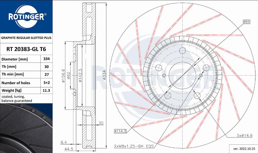 Rotinger RT 20383-GL T6 - Discofreno autozon.pro