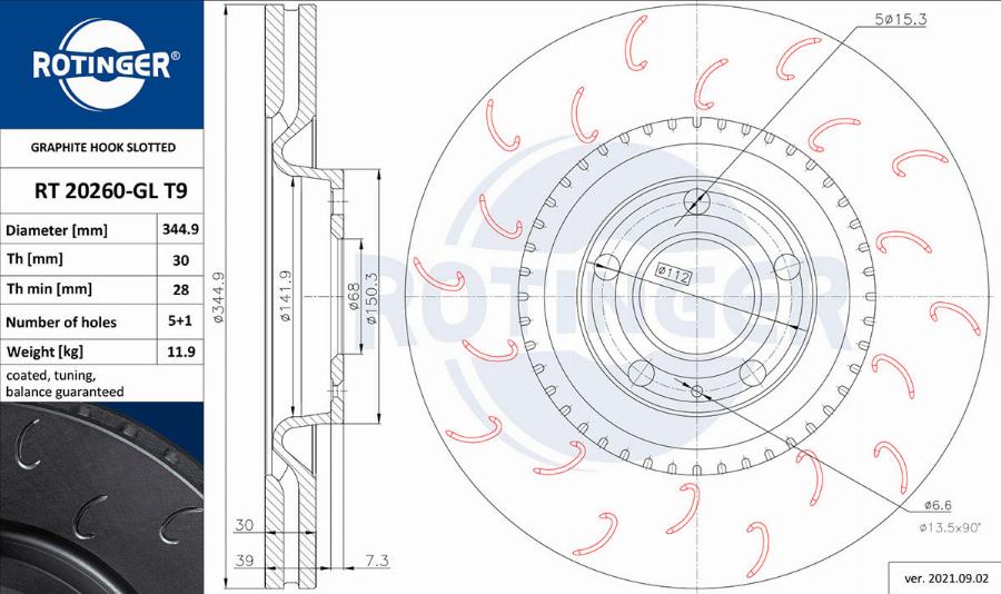 Rotinger RT 20260-GL T9 - Discofreno autozon.pro