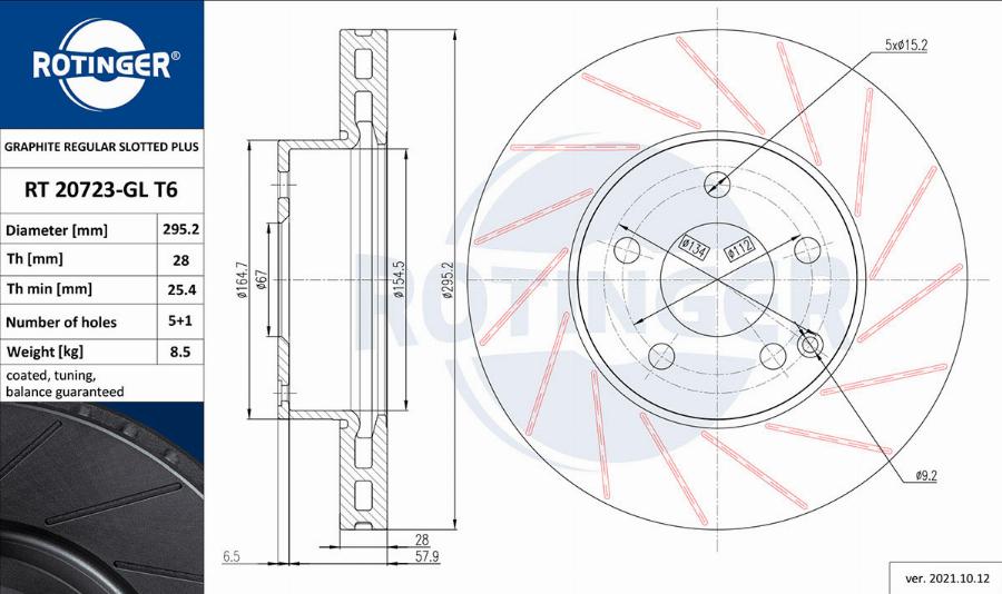 Rotinger RT 20723-GL T6 - Discofreno autozon.pro