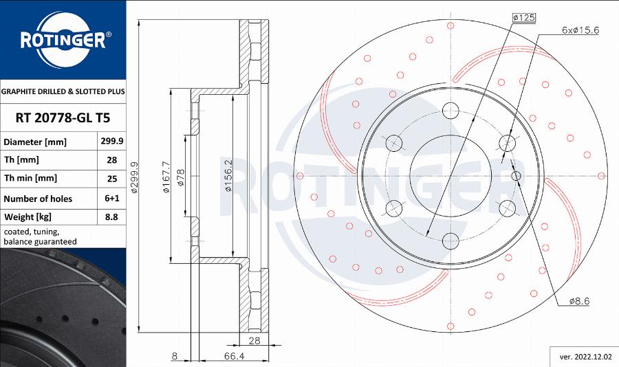 Rotinger RT 20778-GL T5 - Discofreno autozon.pro