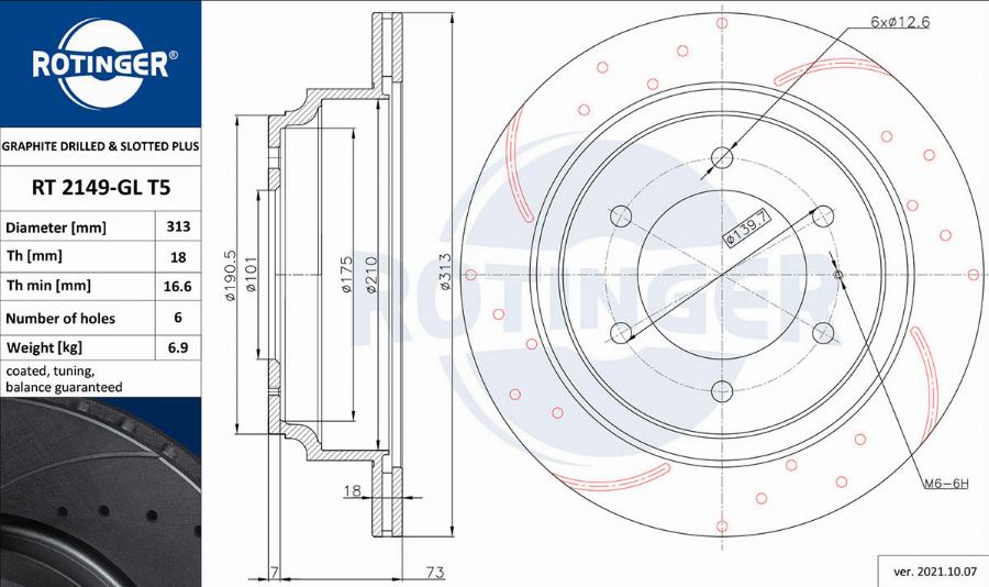 Rotinger RT 2149-GL T5 - Discofreno autozon.pro