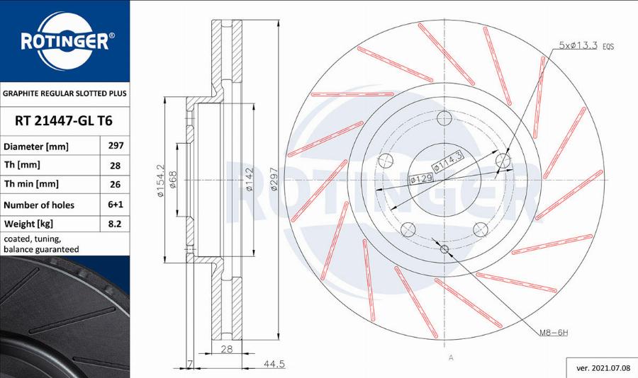 Rotinger RT 21447-GL T6 - Discofreno autozon.pro