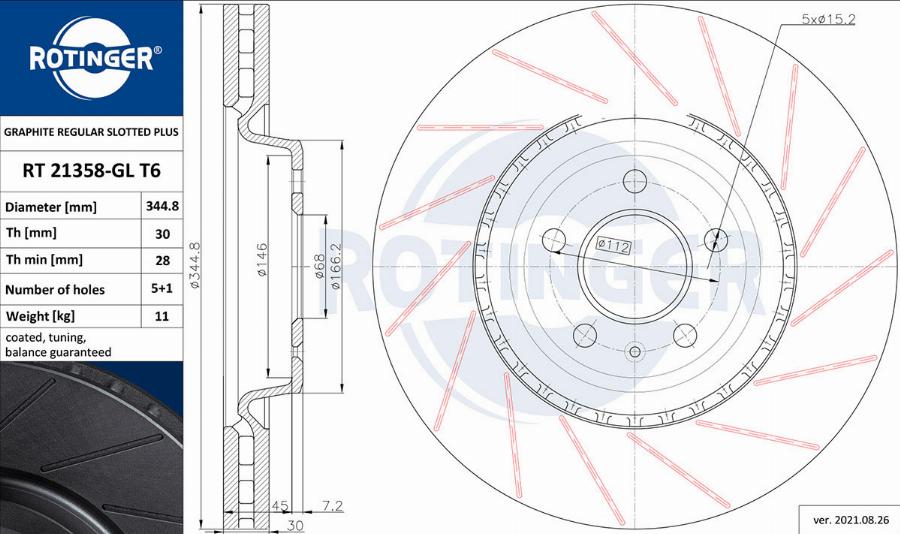 Rotinger RT 21358-GL T6 - Discofreno autozon.pro