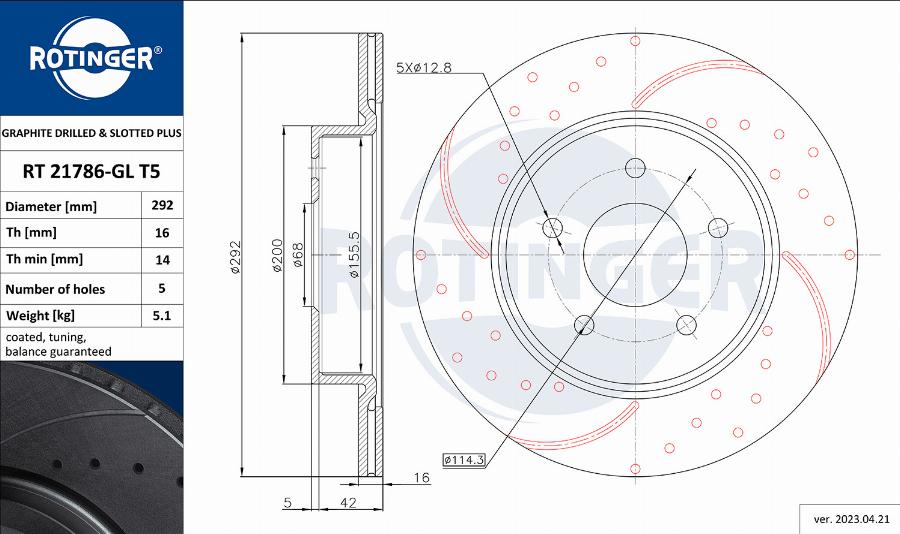 Rotinger RT 21786-GL T5 - Discofreno autozon.pro