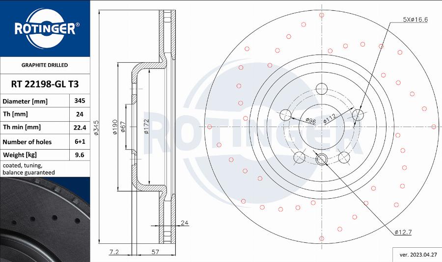 Rotinger RT 22198-GL T3 - Discofreno autozon.pro