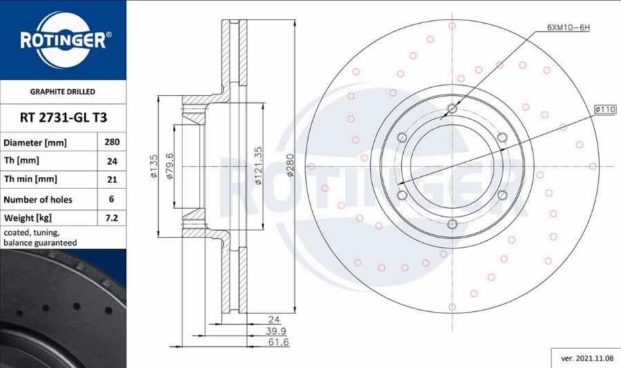 Rotinger RT 2731-GL T3 - Discofreno autozon.pro