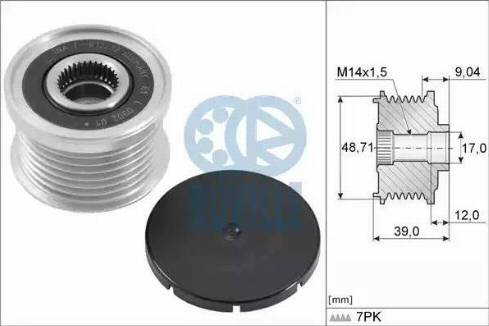 Ruville 59804 - Puleggia cinghia, Alternatore autozon.pro