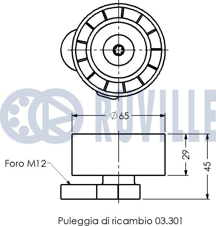 Ruville 540905 - Tendicinghia, Cinghia Poly-V autozon.pro