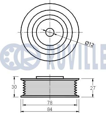 Ruville 540908 - Galoppino / Guidacinghia, Cinghia Poly-V autozon.pro