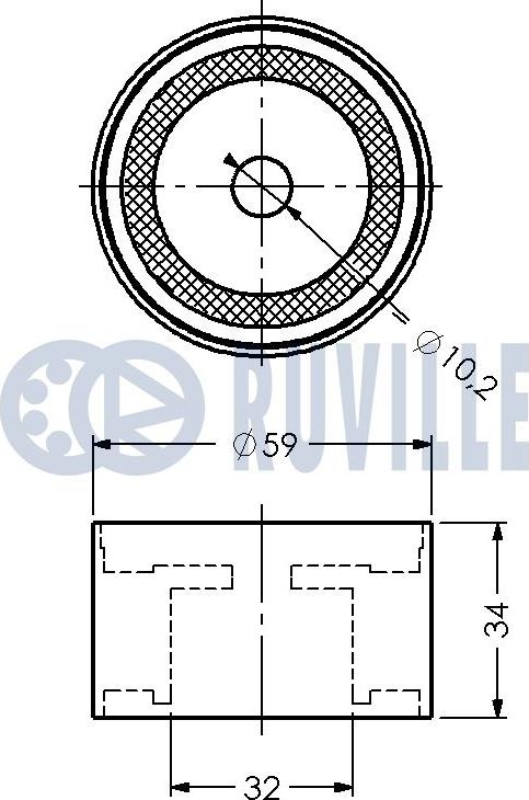 Ruville 540913 - Galoppino / Guidacinghia, Cinghia dentata autozon.pro