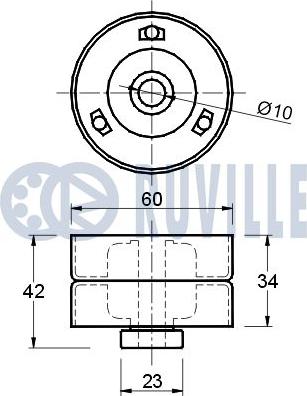 Ruville 540922 - Galoppino / Guidacinghia, Cinghia dentata autozon.pro