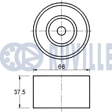 Ruville 540496 - Galoppino / Guidacinghia, Cinghia dentata autozon.pro